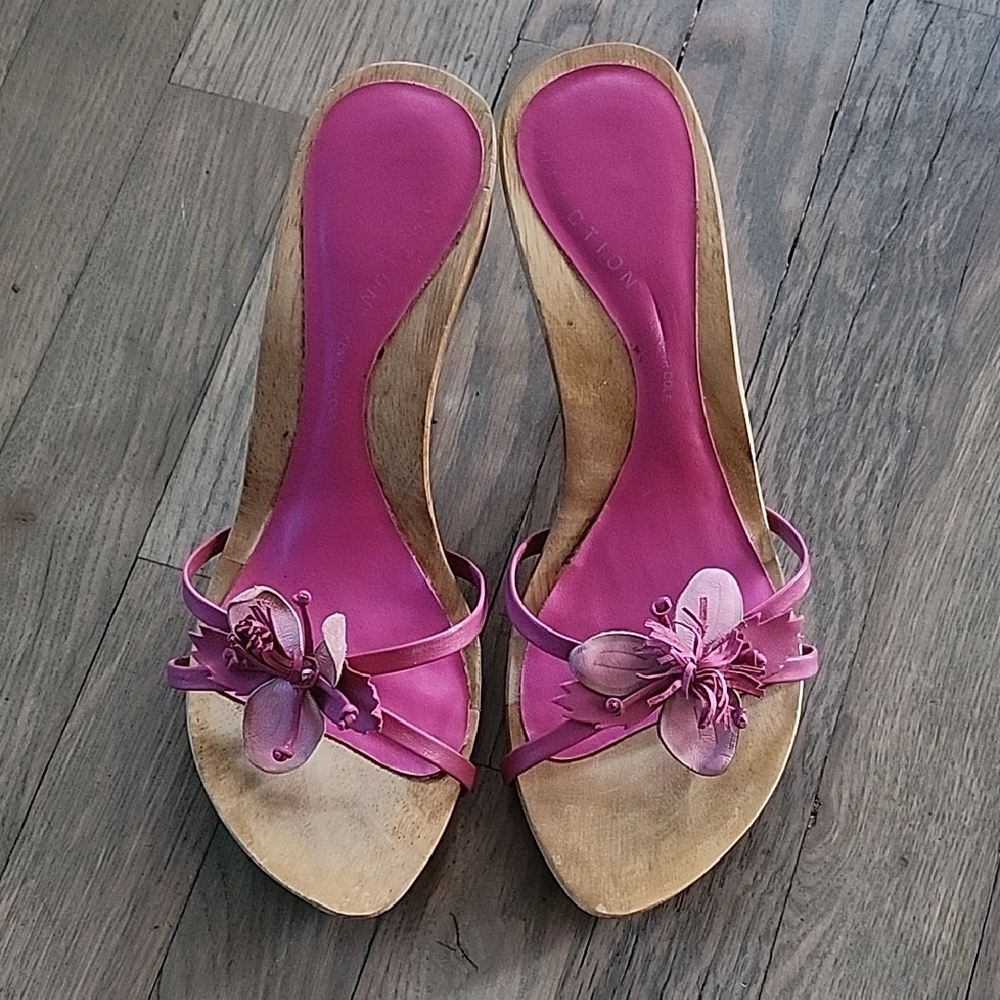 Kenneth Cole Pink/White Floral Women's Heels 7.5